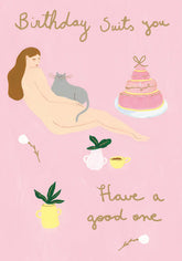 Roger La Borde Birthday Suits You Card